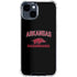 University of Arkansas-Fayetteville Razorbacks Black iPhone 15 Clear Case