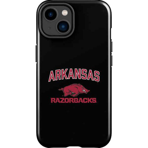 University of Arkansas-Fayetteville Razorbacks Black iPhone 15 Impact Case