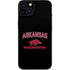 University of Arkansas-Fayetteville Razorbacks Black iPhone 15 Plus Skin