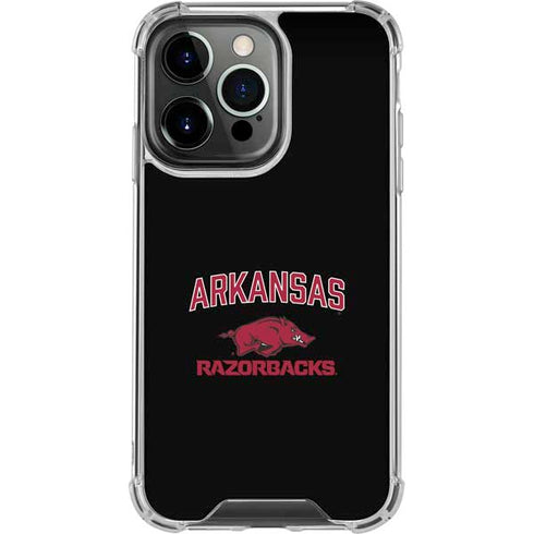 University of Arkansas-Fayetteville Razorbacks Black iPhone 15 Pro Clear Case