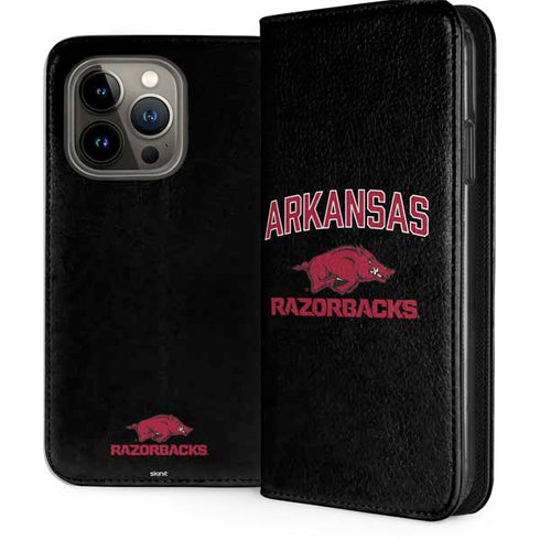 University of Arkansas-Fayetteville Razorbacks Black iPhone 15 Pro Folio Case