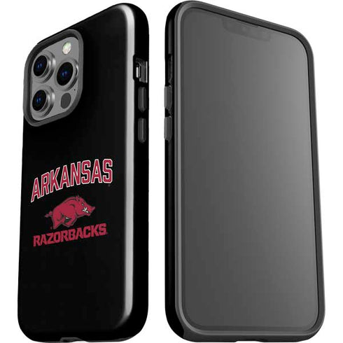 University of Arkansas-Fayetteville Razorbacks Black iPhone 15 Pro Impact Case