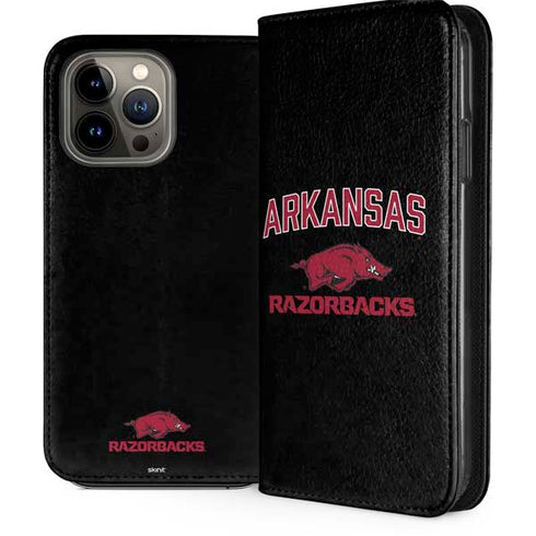 University of Arkansas-Fayetteville Razorbacks Black iPhone 15 Pro Max Folio Case