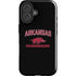 University of Arkansas-Fayetteville Razorbacks Black iPhone 16 Impact Case