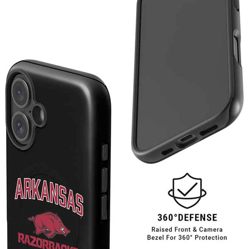 University of Arkansas-Fayetteville Razorbacks Black iPhone 16 Plus Magsafe Impact Case