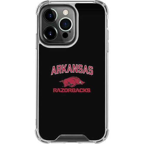 University of Arkansas-Fayetteville Razorbacks Black iPhone 16 Pro Clear Case