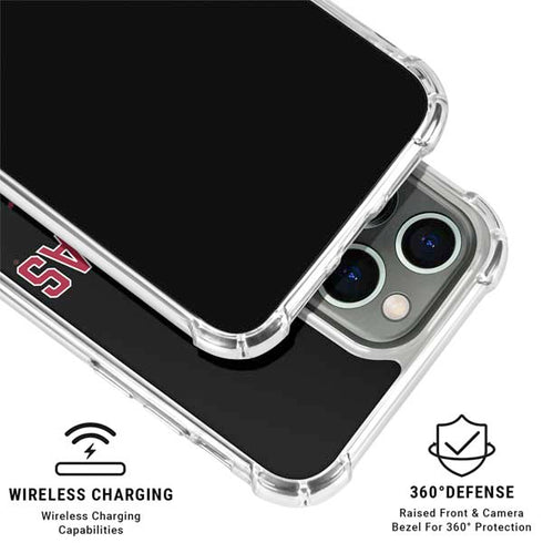 University of Arkansas-Fayetteville Razorbacks Black iPhone 16 Pro Clear Case