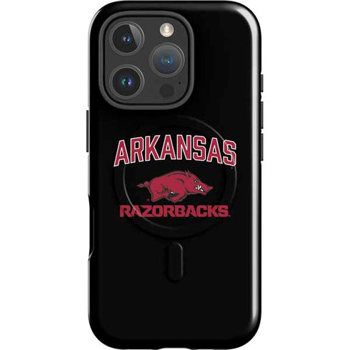 University of Arkansas-Fayetteville Razorbacks Black iPhone 16 Pro Max Magsafe Impact Case