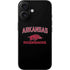 University of Arkansas-Fayetteville Razorbacks Black iPhone 16 Skin