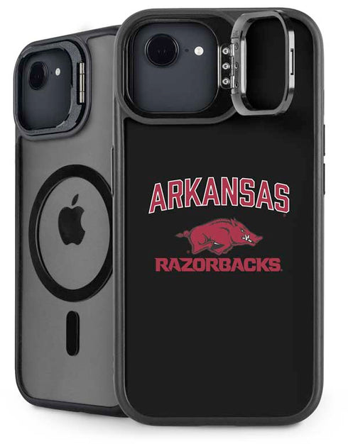 University of Arkansas-Fayetteville Razorbacks Black iPhone 16e Kickstand Case