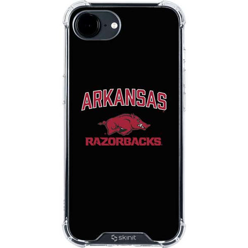 University of Arkansas-Fayetteville Razorbacks Black iPhone 16e Clear Case
