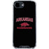 University of Arkansas-Fayetteville Razorbacks Black iPhone 16e Clear Case