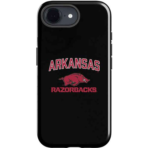 University of Arkansas-Fayetteville Razorbacks Black iPhone 16e Impact Case
