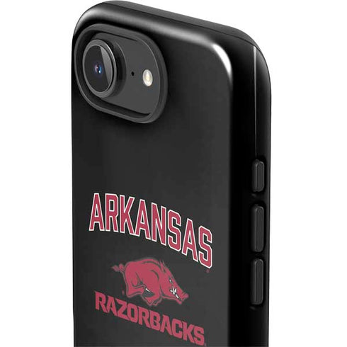 University of Arkansas-Fayetteville Razorbacks Black iPhone 16e Impact Case