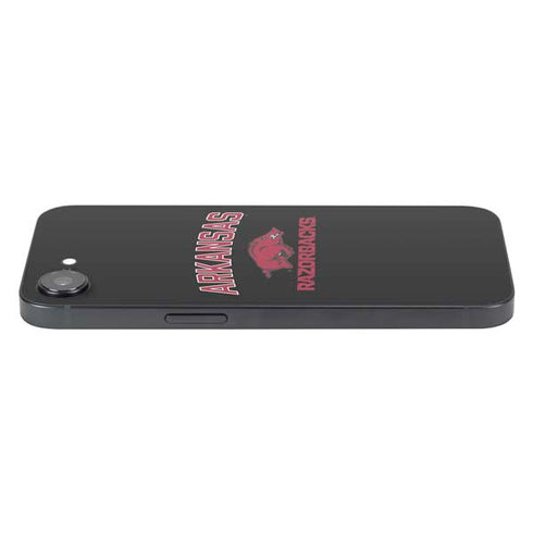 University of Arkansas-Fayetteville Razorbacks Black iPhone 16e Skin