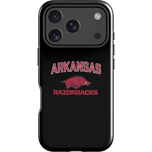 University of Arkansas-Fayetteville Razorbacks Black iPhone 18 Pro Max Impact Case