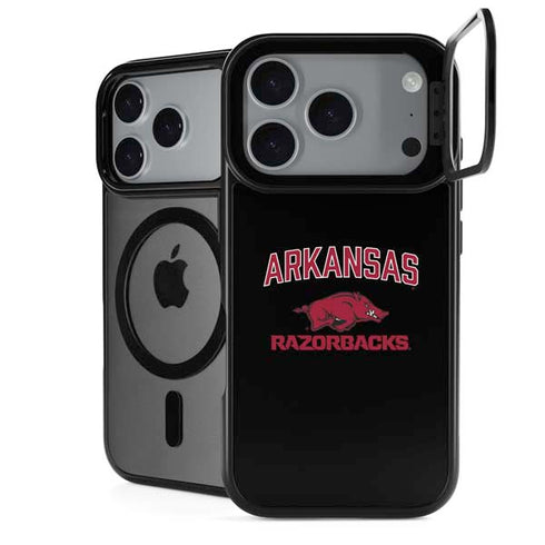 University of Arkansas-Fayetteville Razorbacks Black iPhone 18 Pro Max Kickstand Case