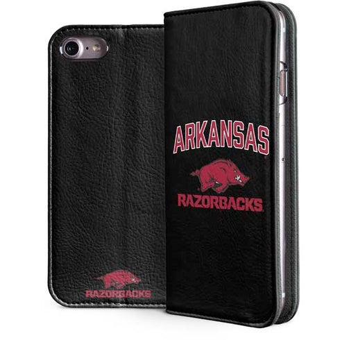 University of Arkansas-Fayetteville Razorbacks Black iPhone 7 Folio Case