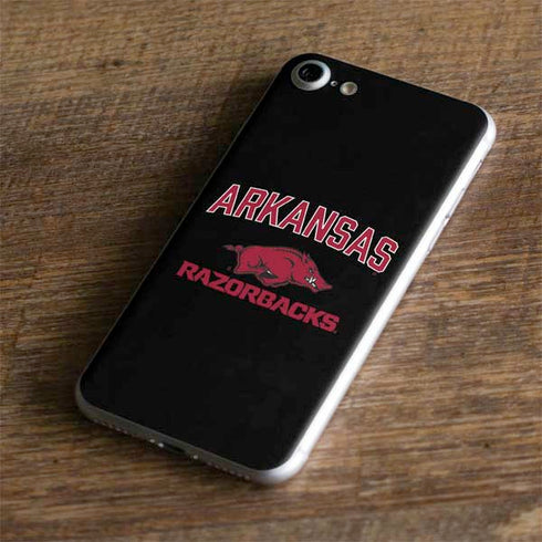 University of Arkansas-Fayetteville Razorbacks Black iPhone 7 Skin