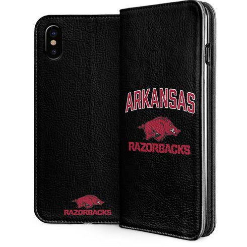 University of Arkansas-Fayetteville Razorbacks Black iPhone 8 Folio Case