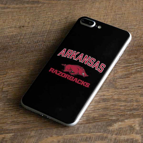 University of Arkansas-Fayetteville Razorbacks Black iPhone 8 Plus Skin