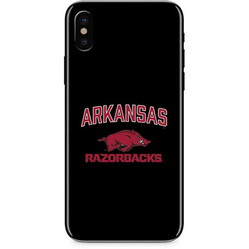 University of Arkansas-Fayetteville Razorbacks Black iPhone X Skin