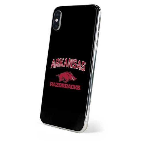 University of Arkansas-Fayetteville Razorbacks Black iPhone X Skin