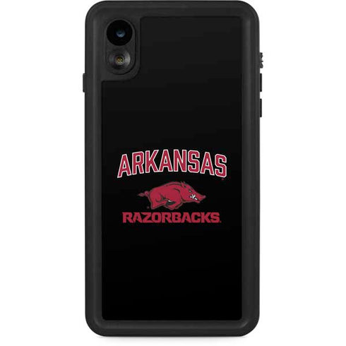 University of Arkansas-Fayetteville Razorbacks Black iPhone XR Waterproof Case