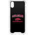 University of Arkansas-Fayetteville Razorbacks Black iPhone XS Clear Case