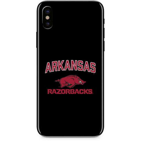 University of Arkansas-Fayetteville Razorbacks Black iPhone XS Skin
