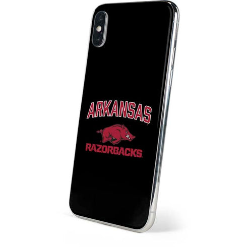 University of Arkansas-Fayetteville Razorbacks Black iPhone XS Skin