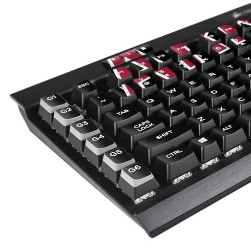 University of Arkansas-Fayetteville Razorbacks Black K95 RGB PLATINUM Mechanical Gaming Keyboard Skin