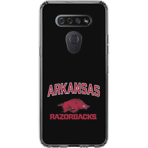 University of Arkansas-Fayetteville Razorbacks Black LG K51/Q51 Clear Case
