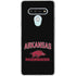 University of Arkansas-Fayetteville Razorbacks Black LG Stylo 6 Clear Case