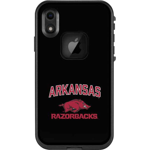 University of Arkansas-Fayetteville Razorbacks Black LifeProof Fre iPhone Skin