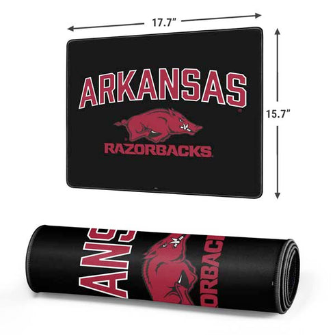 University of Arkansas-Fayetteville Razorbacks Black Gaming Mouse Pad