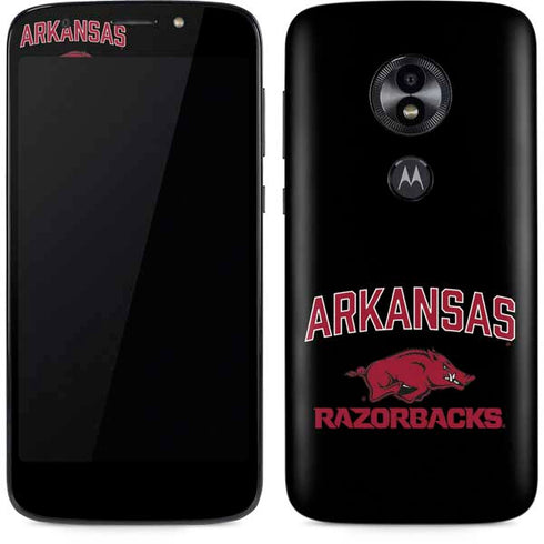 University of Arkansas-Fayetteville Razorbacks Black Moto E5 Play Skin
