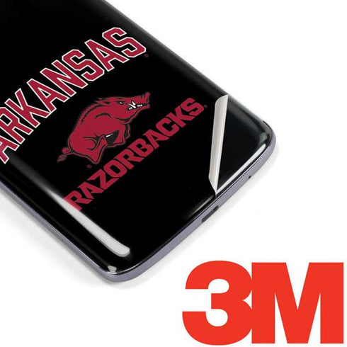 University of Arkansas-Fayetteville Razorbacks Black Moto E5 Plus Skin