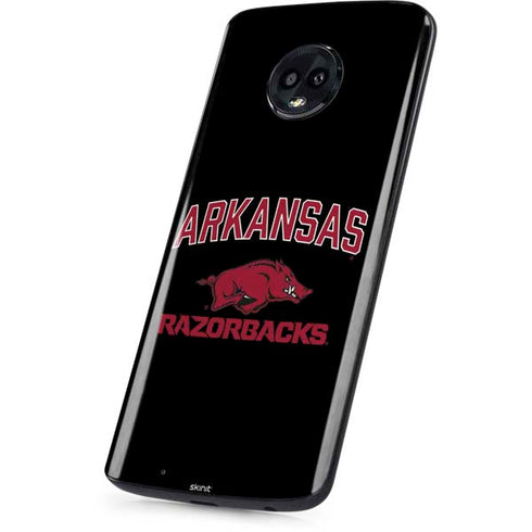 University of Arkansas-Fayetteville Razorbacks Black Moto G6 Skin