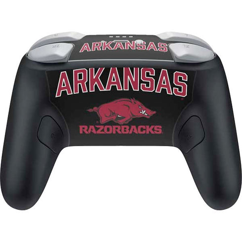 University of Arkansas-Fayetteville Razorbacks Black Nintendo Switch 2 (2025) Pro Controller Skin