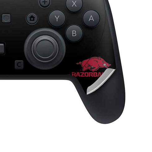 University of Arkansas-Fayetteville Razorbacks Black Nintendo Switch 2 (2025) Pro Controller Skin
