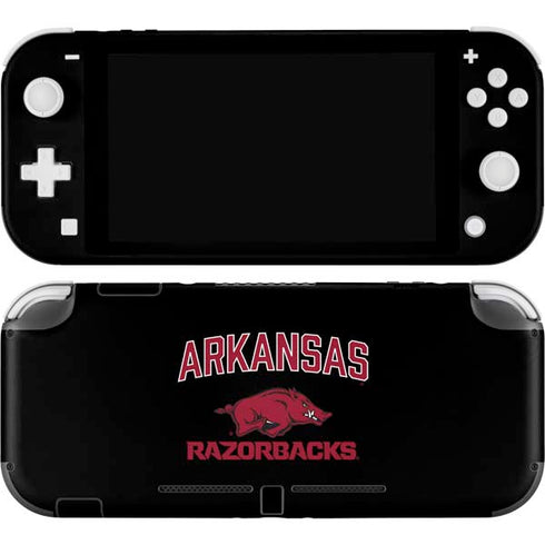 University of Arkansas-Fayetteville Razorbacks Black Nintendo Switch Lite Skin