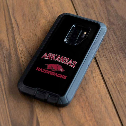 University of Arkansas-Fayetteville Razorbacks Black Otterbox Defender Galaxy Skin