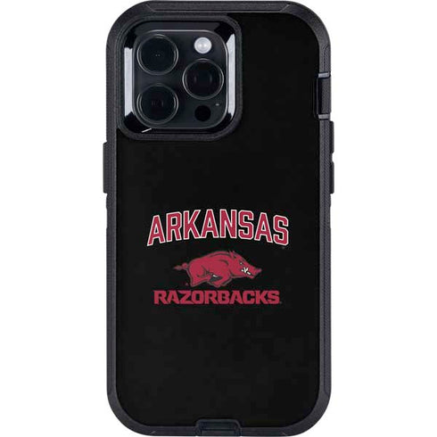 University of Arkansas-Fayetteville Razorbacks Black Otterbox Defender iPhone Skin