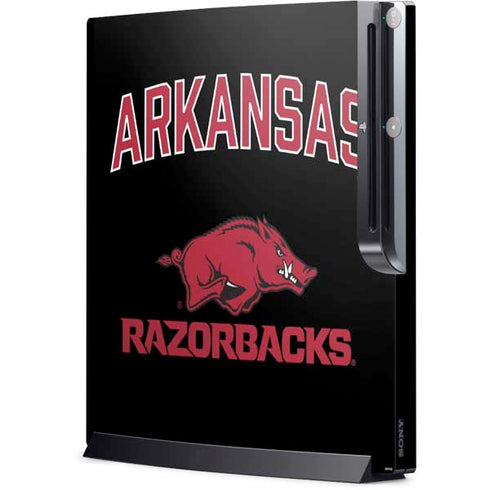 University of Arkansas-Fayetteville Razorbacks Black Playstation 3 & PS3 Slim Skin