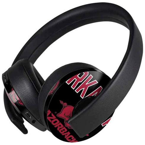 University of Arkansas-Fayetteville Razorbacks Black PlayStation 4 Gold Wireless Headset Skin