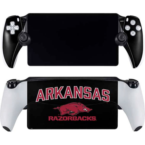 University of Arkansas-Fayetteville Razorbacks Black PlayStation Portal Remote Player Skin