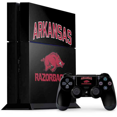 University of Arkansas-Fayetteville Razorbacks Black PlayStation PS4 Skins