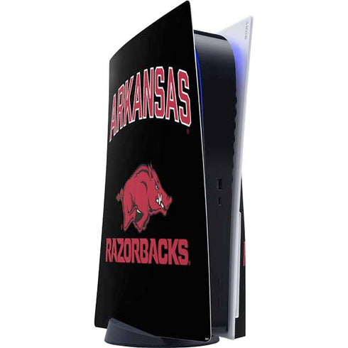 University of Arkansas-Fayetteville Razorbacks Black PS5 Console Skin