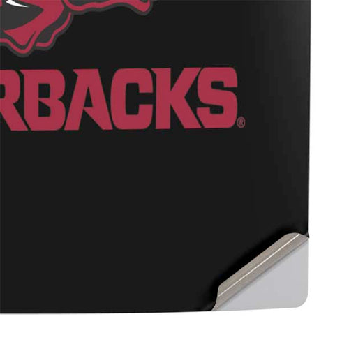 University of Arkansas-Fayetteville Razorbacks Black PS5 Pro Console Skin